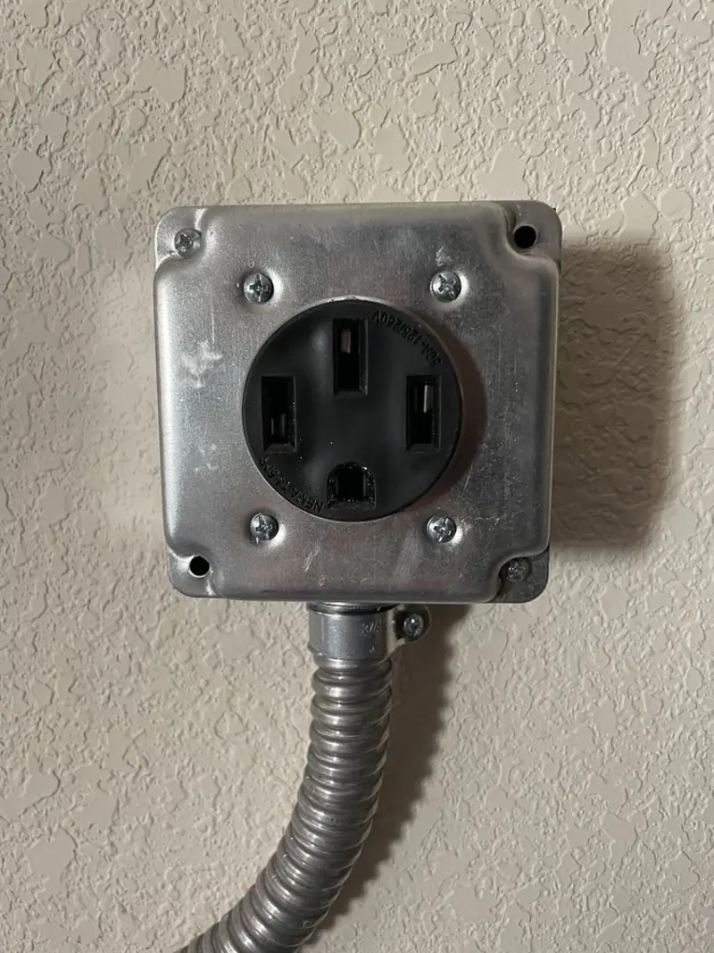 NEMA 14-50 outlet installed for Smart Home Electrical in New Providence